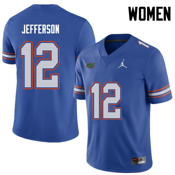 Jordan Brand Women #12 Van Jefferson Florida Gators College Football Jerseys Sale-Royal